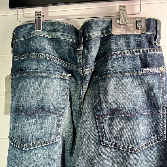 NWT 7 for all man kind mens button fly jeans relaxed 31/36. MN59 - Picture 4 of 5